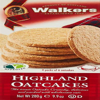 Walkers Shortbread Highland Oat Crackers, 9.9 Ounce Traditional Oatcake Crackers from the Scottish Highlands Made with Whole Grain Oats and Quality Ingredients Nothing Artificial