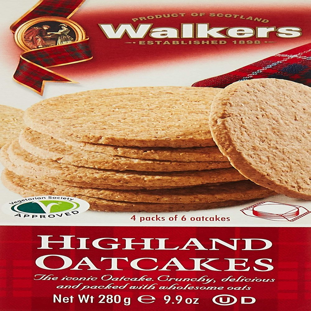 Walkers Shortbread Highland Oat Crackers, 9.9 Ounce Traditional Oatcake Crackers from the Scottish Highlands Made with Whole Grain Oats and Quality Ingredients Nothing Artificial