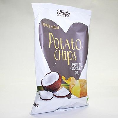 Trafo Organic Chips Fried in Coconut Oil 100g-12 Pack