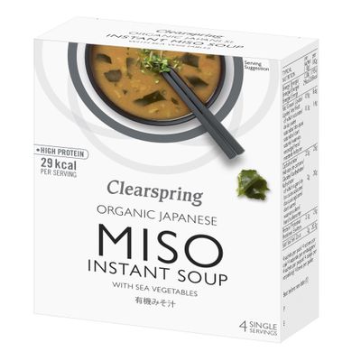 Clearspring | Instant Miso Soup and Sea Veg | 3 x 4x10g
