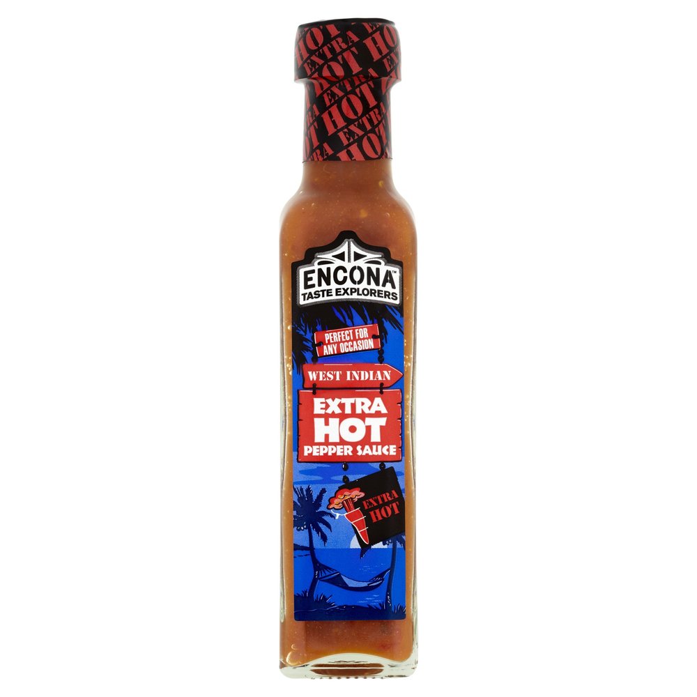 Encona Extra Hot Sauce, 142ml, Black