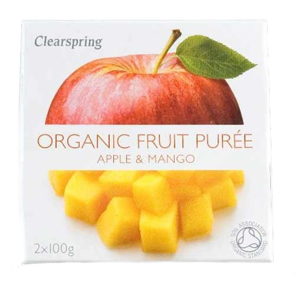 Clearspring | Apple & Mango Puree - Org | 7 x 2x100g