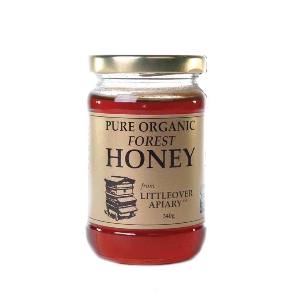 Littleover Apiaries Organic Forest Honey 340g-3 Pack