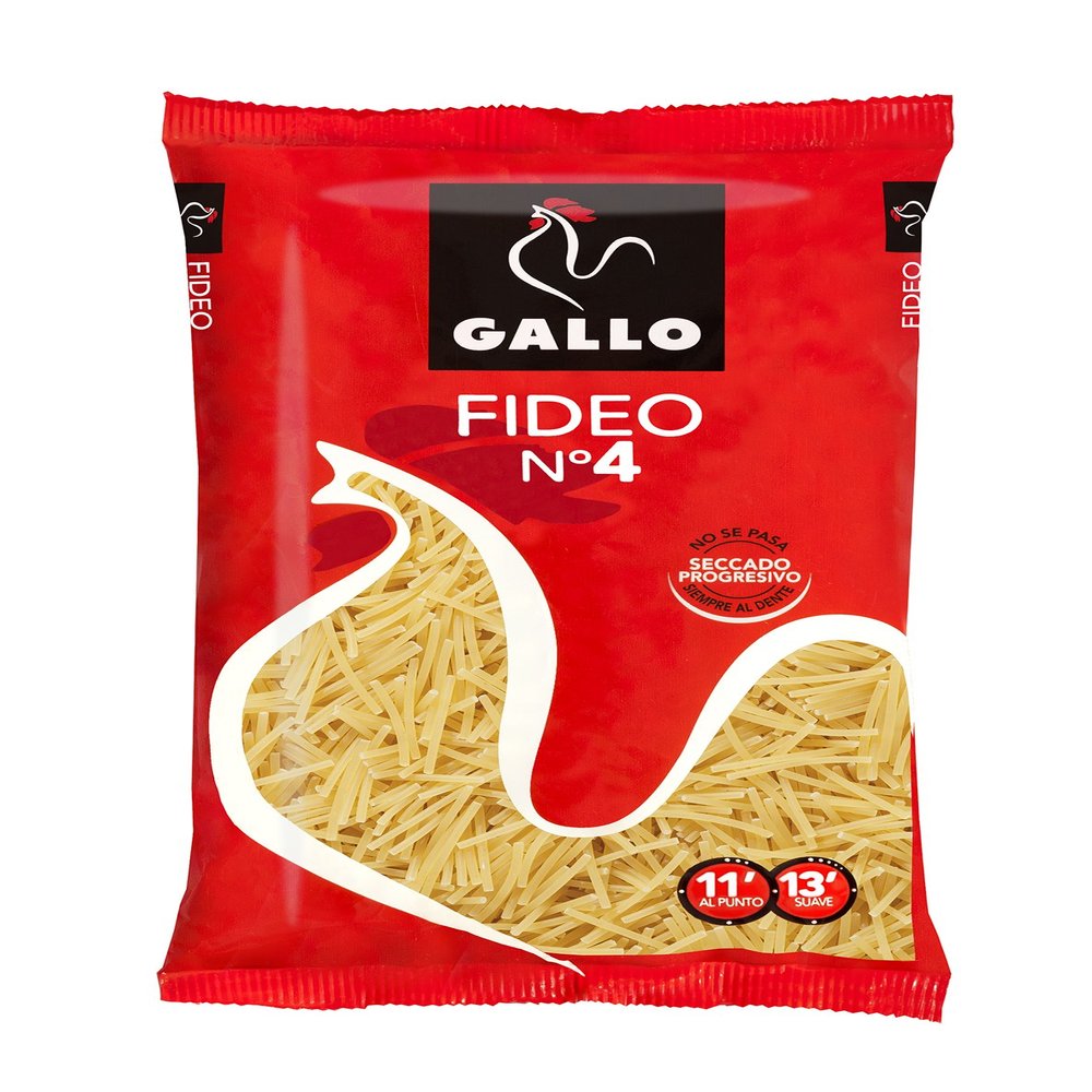 Pastas Gallo Fideos N4 250gr