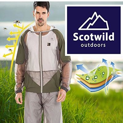 SCOTWILD MIDGE MOSQUITO SUIT COMPLETE PROTECTION - XL