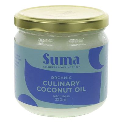 Suma Organic Coconut Oil Culinary Odourless 320g-4 Pack
