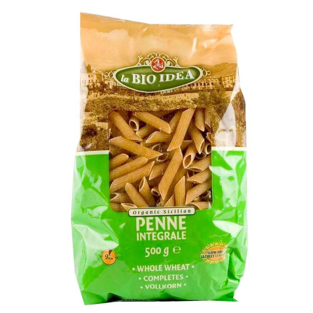 La Bio Idea | Penne (Tubes) - Wholewheat | 10 x 500g