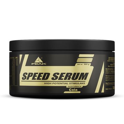 PEAK Speed Serum - 300g Flavour Cola I 30 Servings I Powder I Energy Drink I Pre-Workout I Diet I with BCAAs I L-Carnitine I Panax Ginseng I Green Tea EGCG I Guarana Extract