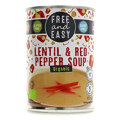 Free & Easy | Lentil & Red Pepper Soup - og | 4 x 400g