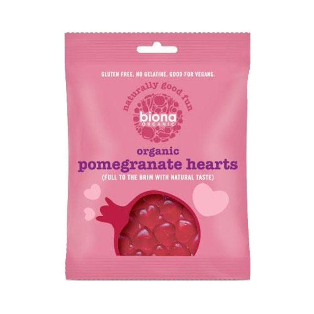Biona | Pomegranate Heart Sweets - Org | 5 x 75g