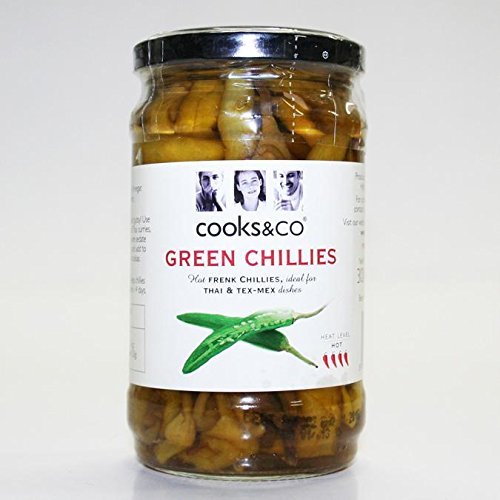Cooks & Co | Whole Green Chillies | 5 x 300g