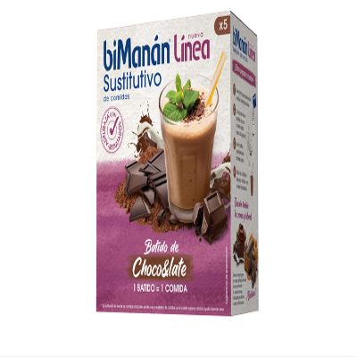 BiMann Linea - Meal substitute shake + shaker free - 5 x 30g - Chocolate