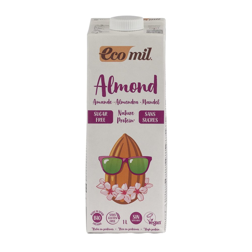Organic Almond Protein No Sugar 1ltr - Pack of 6