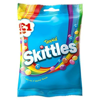 ( 12 Pack ) Skittles Tropical 125g
