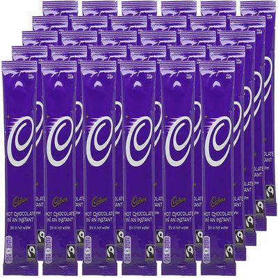 ( 30 Pack ) Cadbury Instant Hot Chocolate 28g