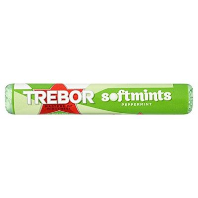 ( 40 Pack ) Trebor Softmints Peppermint Mints Roll 44.9g
