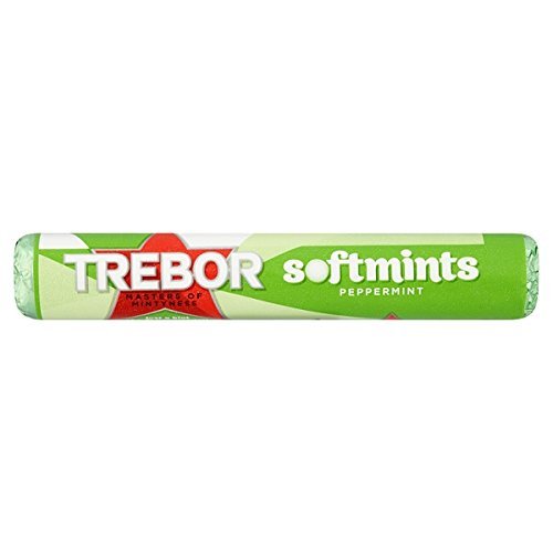 ( 40 Pack ) Trebor Softmints Peppermint Mints Roll 44.9g