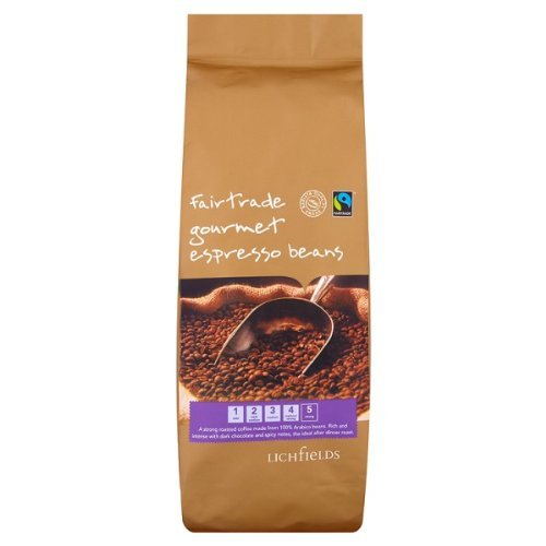 ( 6 Pack ) Lichfields Fairtrade Gourmet Espresso Beans 1kg