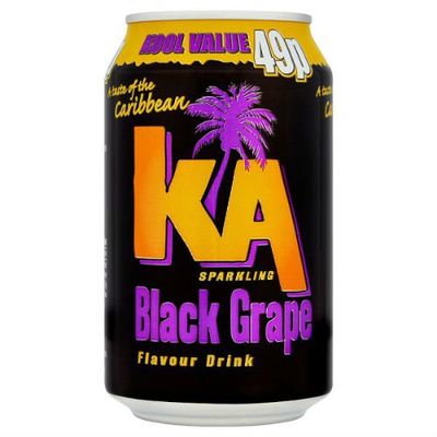 ( 24 Pack ) KA Sparkling Black Grape Flavour Drink 330ml