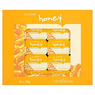 ( 5 Pack ) Lichfields Clear Honey Individual Portions 20 x 20g