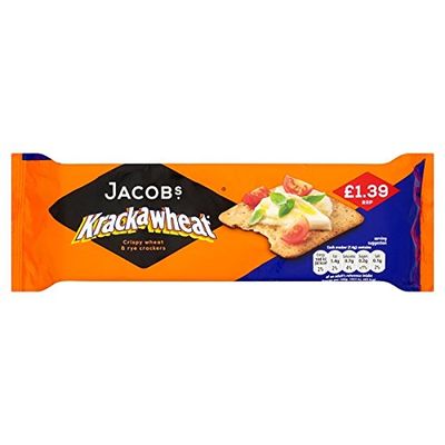 ( 12 Pack ) Jacob's Krackawheat Crispy Wheat & Rye Crackers 200g