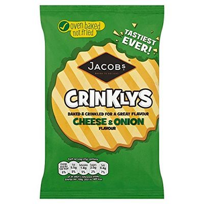( 30 Pack ) Jacob's Crinklys Cheese & Onion Flavour 50g
