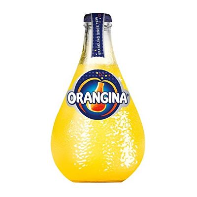 ( 12 Pack ) Orangina Sparkling Orange Juice Drink Glass 250ml