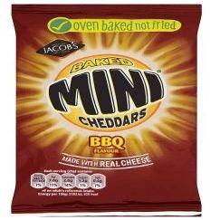 ( 30 Pack ) Jacob's Baked Mini Cheddars BBQ Flavours 50g
