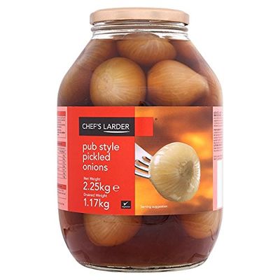 ( 2.25kg Pack ) Chef's Larder Pub Style Pickled Onions 2.25kg (Drained Weight 1.17g)