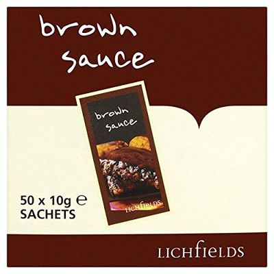 ( 8 Pack ) Lichfields Brown Sauce 50 x 10g