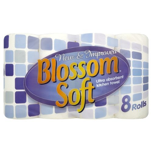 ( 3 Pack ) Blossom Soft Ultra Absorbent Kitchen Towel 8 Rolls