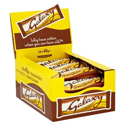 ( 24 Pack ) Galaxy Caramel Collection Smooth Caramel 48g