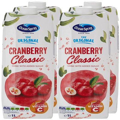 ( 6 Pack ) Ocean Spray Cranberry Classic Juice Drink 1 Litre