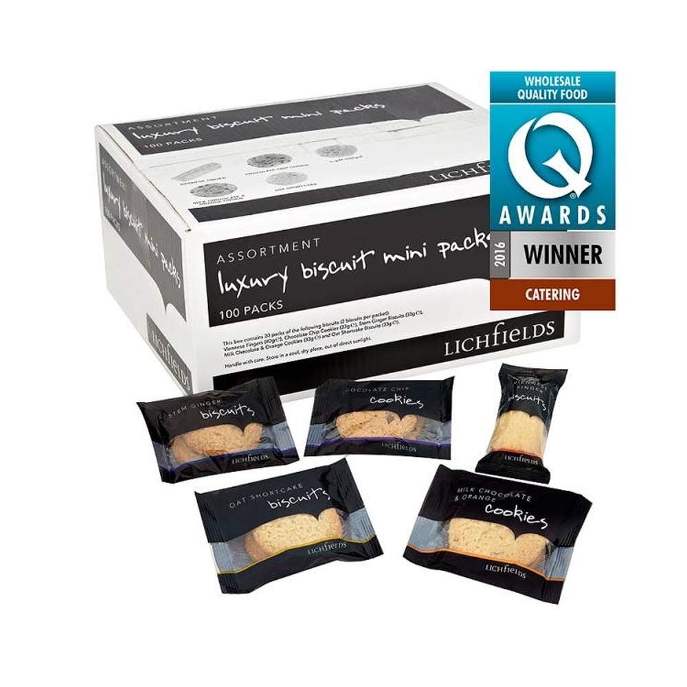 ( 100 Pack ) Lichfields Assortment Luxury Biscuit 100 Mini Packs