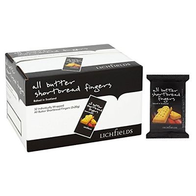 ( 32 Pack ) Lichfields All Butter Shortbread Fingers 40g