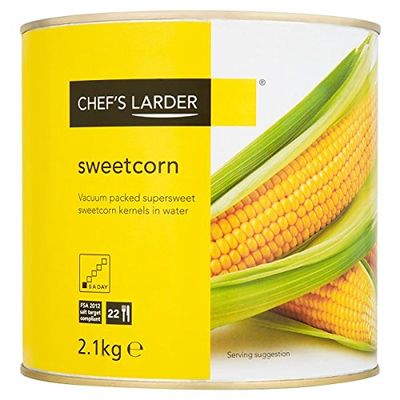 ( 2.12kg Pack ) Chef's Larder Sweetcorn 2.1kg (Drained Weight 1.77g)