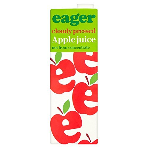 ( 8 Pack ) Eager Cloudy Pressed Apple Juice 1 Litre