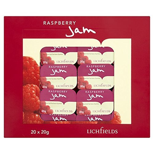 ( 5 Pack ) Lichfields Raspberry Jam Individual Portions 20 x 20g