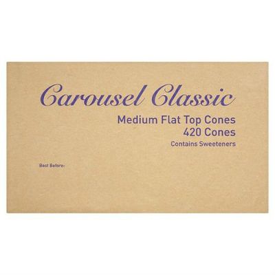 ( 420s Pack ) Carousel Classic Medium Flat Top Cones 420 Cones
