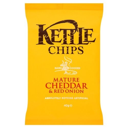( 18 Pack ) Kettle Chips Mature Cheddar & Red Onion 40g