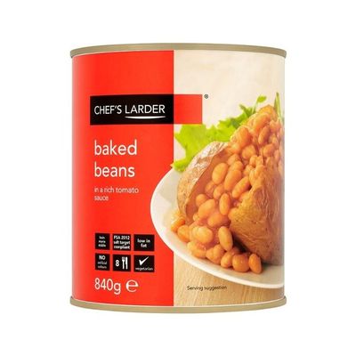 ( 840g Pack ) Chef's Larder Baked Beans in a Rich Tomato Sauce 840g
