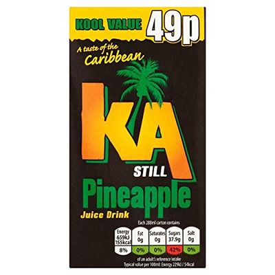 ( 27 Pack ) KA Still Pineapple Juice Drink 49P 288ml