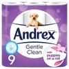( 5 Pack ) Andrex Gentle Clean Toilet Tissue 9 Rolls view 1