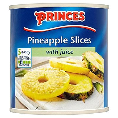 ( 6 Pack ) Princes Pineapple Slices with Juice 432g (Drained Weight 260g)