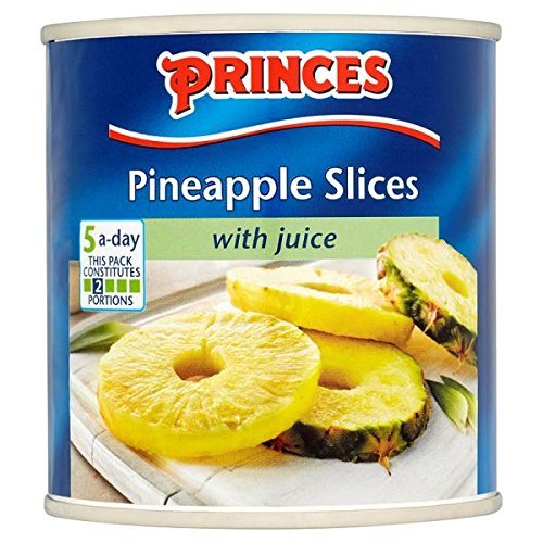 ( 6 Pack ) Princes Pineapple Slices with Juice 432g (Drained Weight 260g)