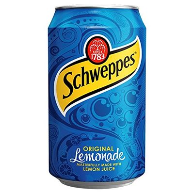 ( 24 Pack ) Schweppes Lemonade Can 330ml