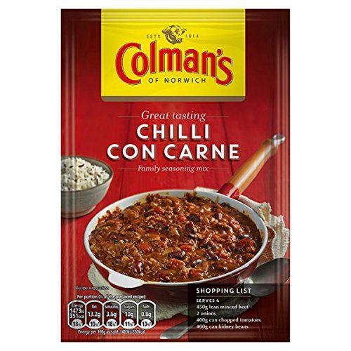 ( 12 Pack ) Colman's Chilli Con Carne Recipe Mix 50g