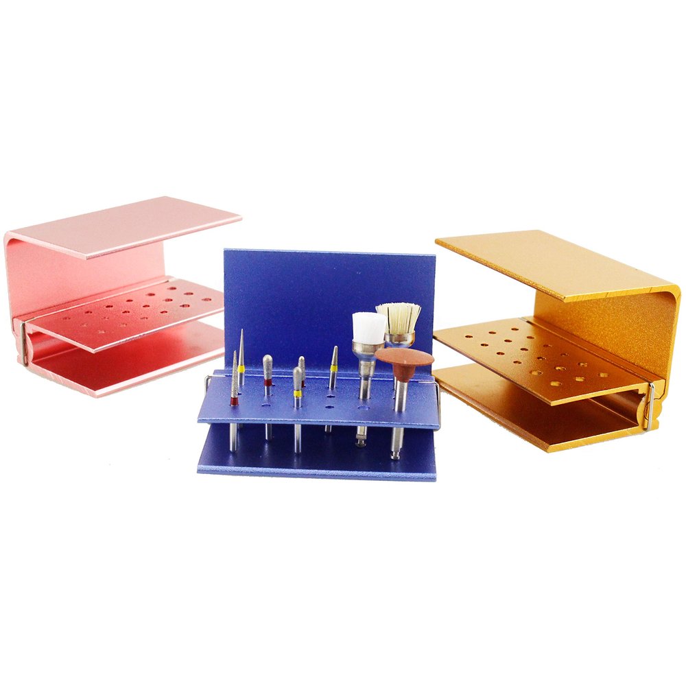 3 pcs New FG RA Burs Drill Holder/Bur Block Case Autoclavable Sterilizable