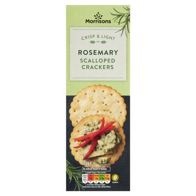 Morrisons Rosemary Scalloped Crackers, 185g
