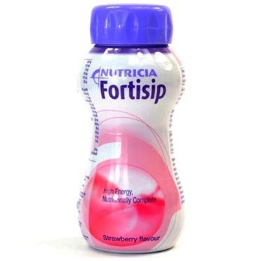 Fortisip Bottle Multipack (All Flavours or Mixed 12) 12 x 200ml (Strawberry)